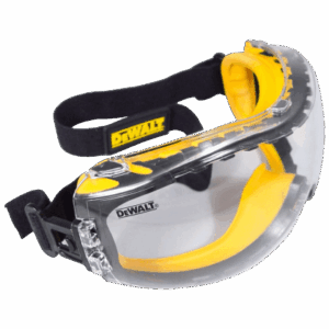 DEWALT DPG82-11 Concealer Clear Anti-Fog Dual Mold Safety Goggle, Clear Lens, 1 Pair